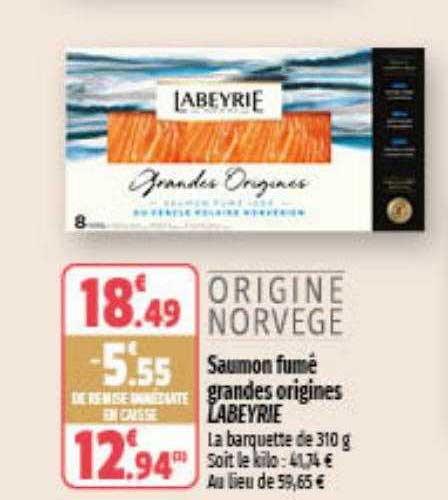 saumon fumé grandes origines labeyrie