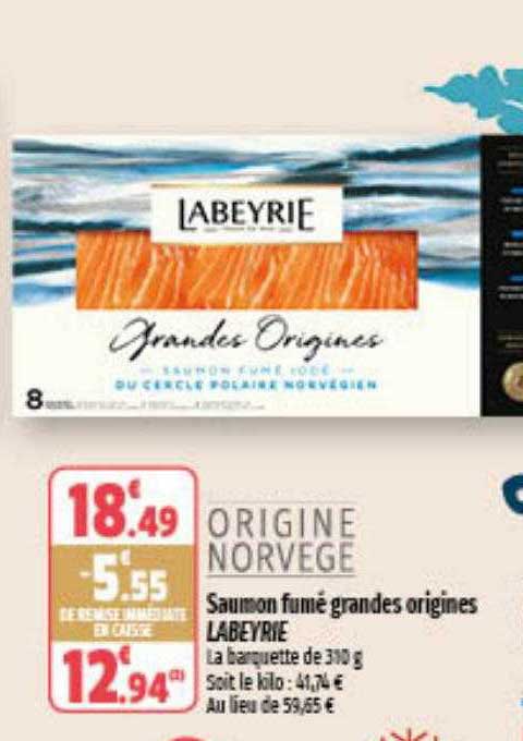 Saumon Fumé Grandes Origines Labeyrie