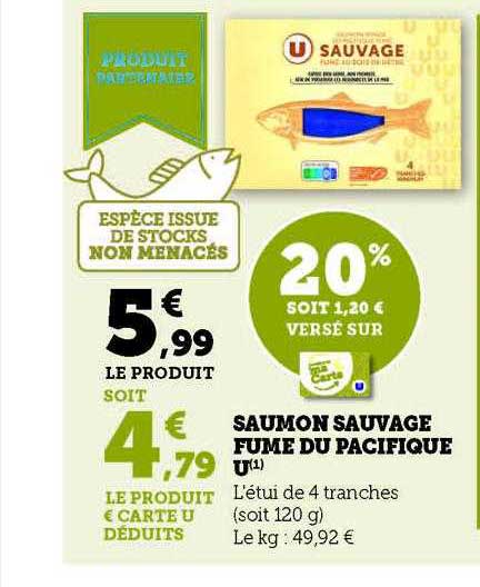 Saumon Sauvage Fumé Du Pacifique U
