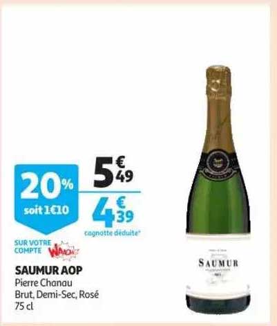 saumur aop pierre chanau brut, demi-sec, rosé