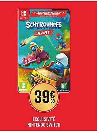 schtroumpfs kart nintendo switch