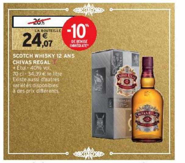 scotch whisky 12 ans chivas régal