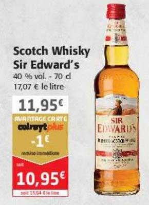 scotch whisky sir edward's