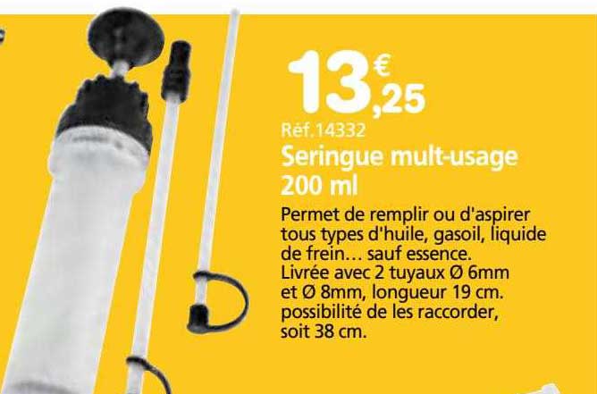seringue multi-usage 200ml