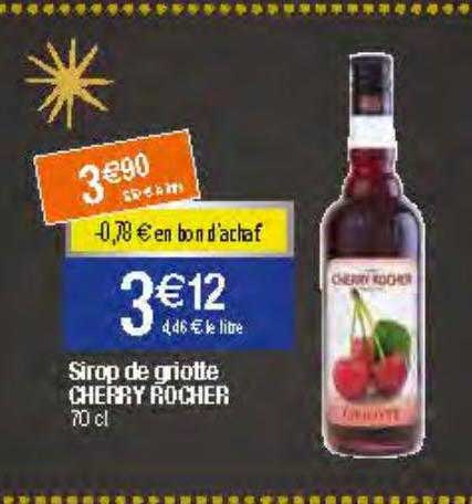Sirop De Griotte Cherry Rocher