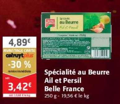Spécialité Au Beurre Ail Et Persil Belle France