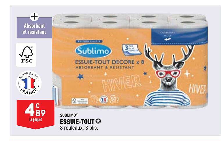 sublimo essuie-tout