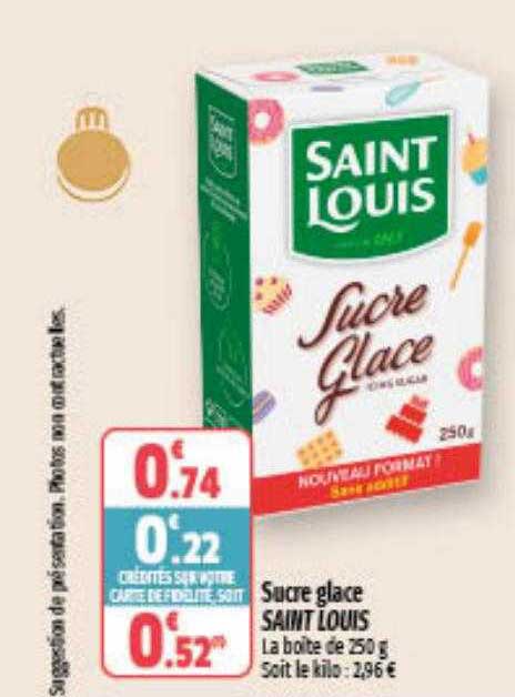 sucre glace saint louis