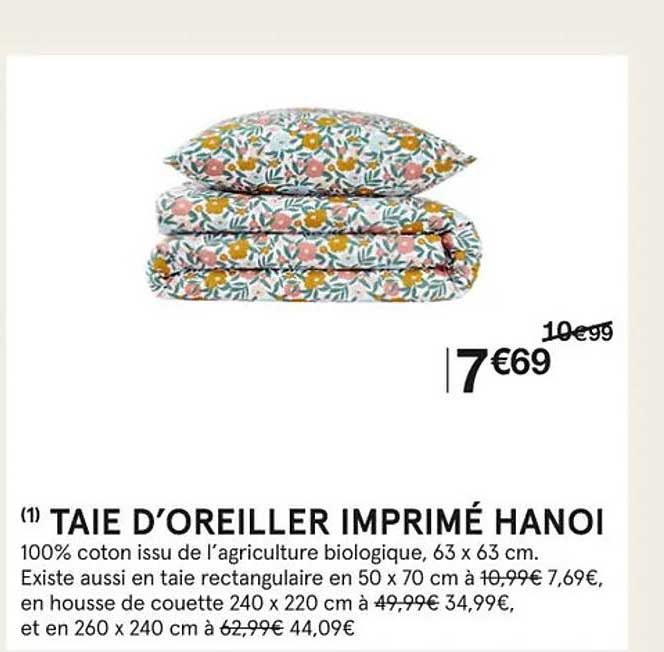 Taie D'oreiller Imprimé Hanoi