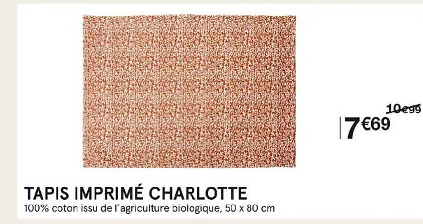 tapis imprimé charlotte