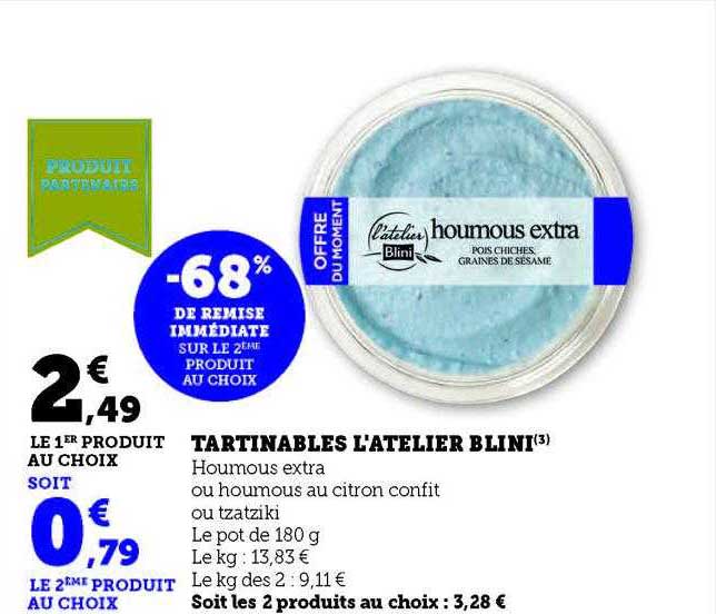 tartinables l'atelier blini