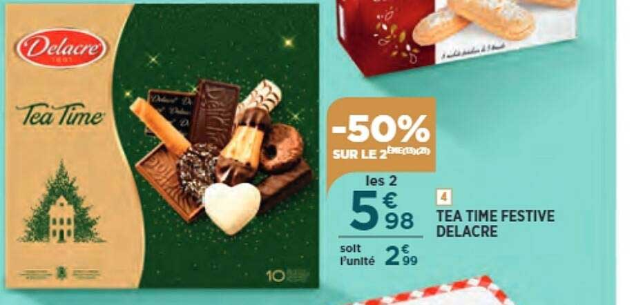 tea time festive delacre