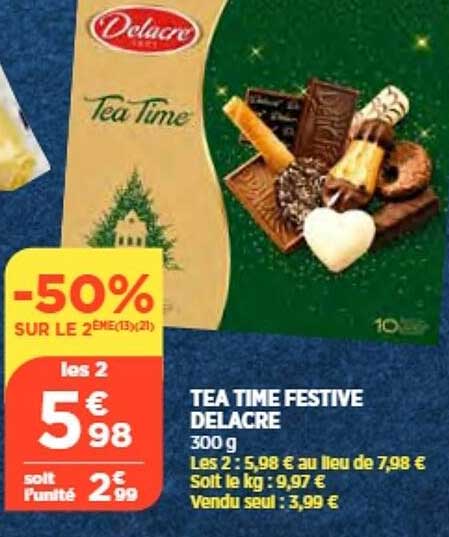tea time festive delacre