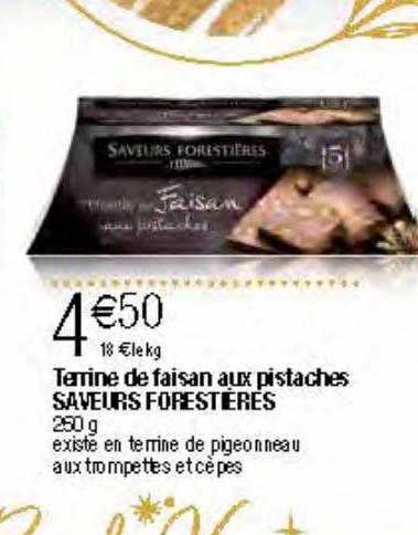 terrine de faisan aux pistaches saveurs forestières
