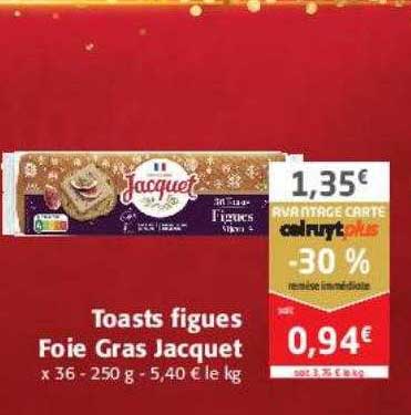 Toasts Figues Foie Gras Jacquet