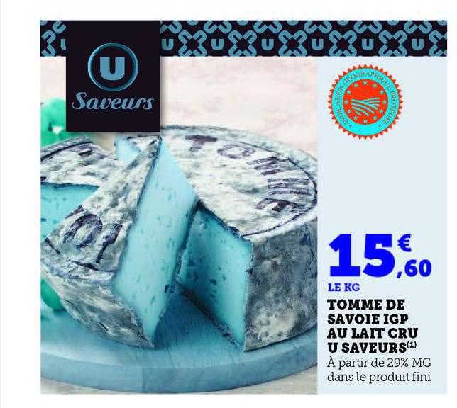 Tomme De Savoie Igp Au Lait Cru U Saveurs