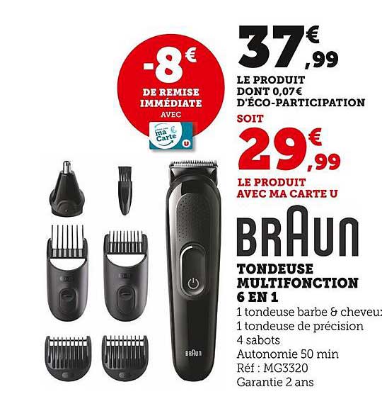 Tondeuse Multifonction 6 En 1 Braun
