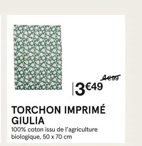 torchon imprimé giulia