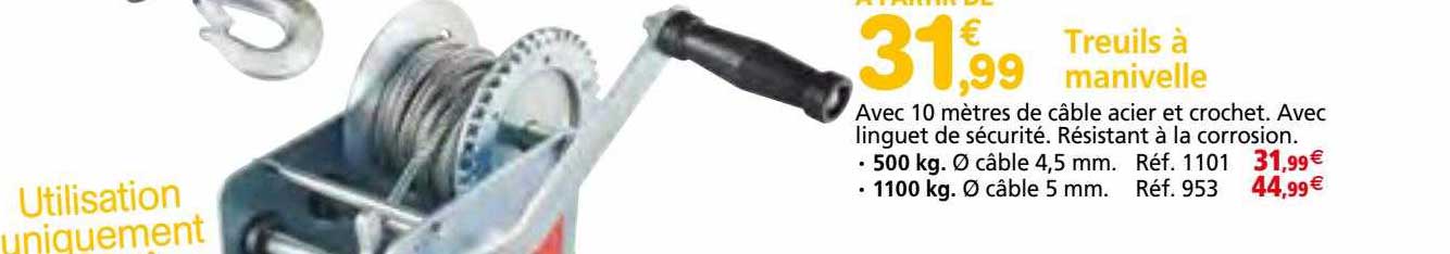 treuils à manivelle