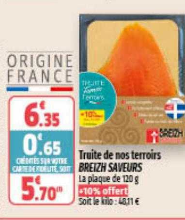 Truite De Nos Terroirs Breizh Saveurs