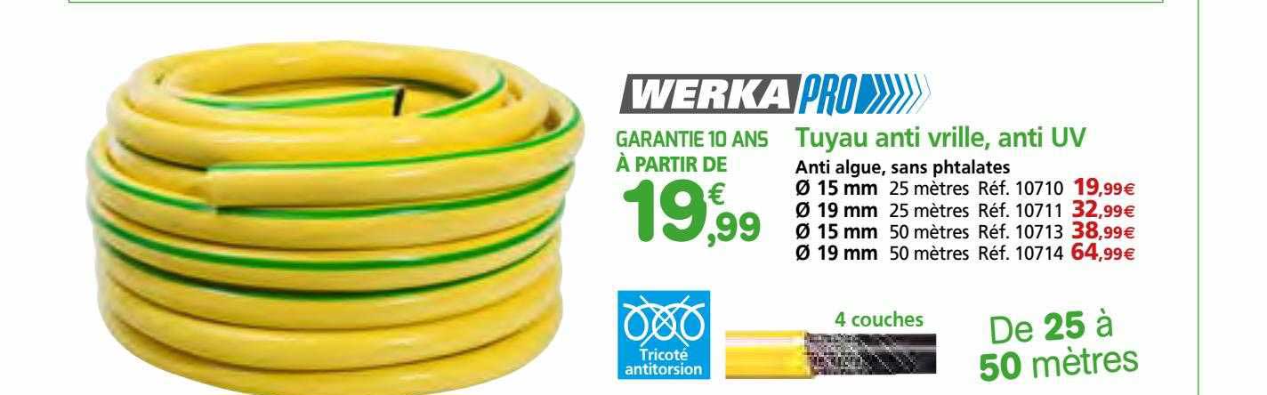 tuyau anti vrille, anti uv werka pro