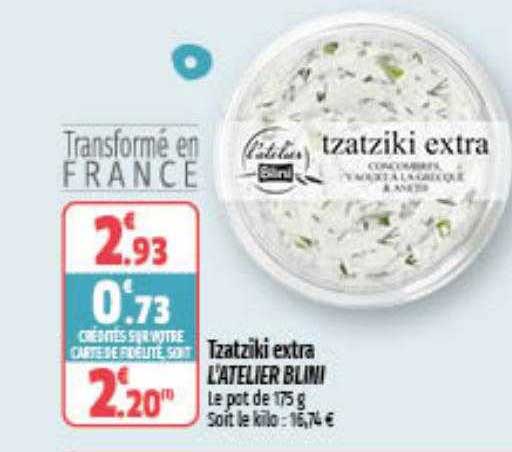 tzatziki extra l'atelier blini