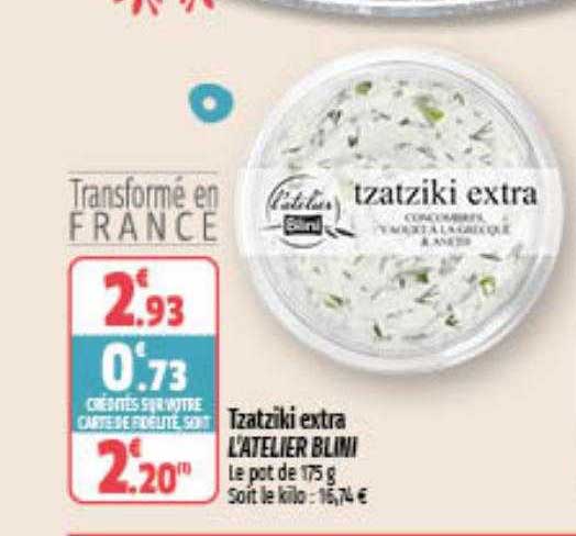 tzatziki extra l'atelier blini