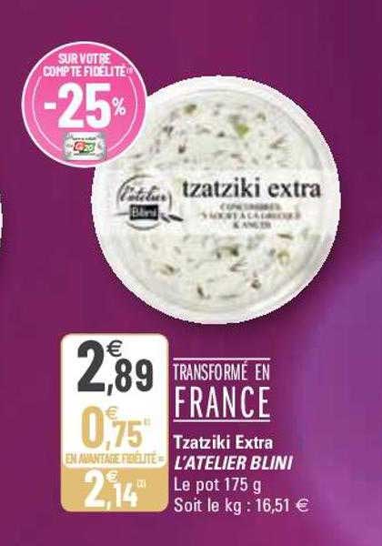 tzatziki extra l'atelier blini
