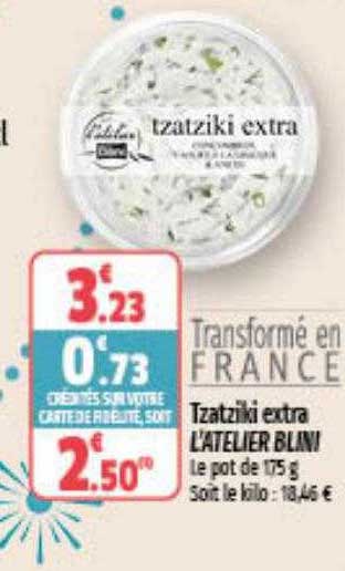 tzatziki extra l'atelier blini
