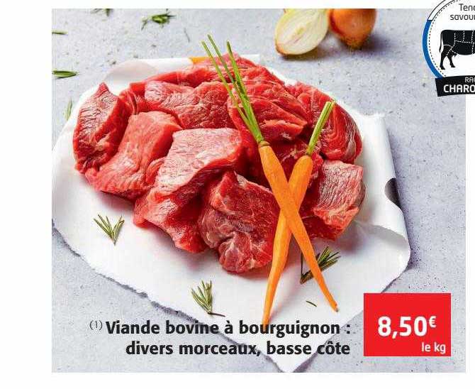 Viande Bovine à Bourguignon