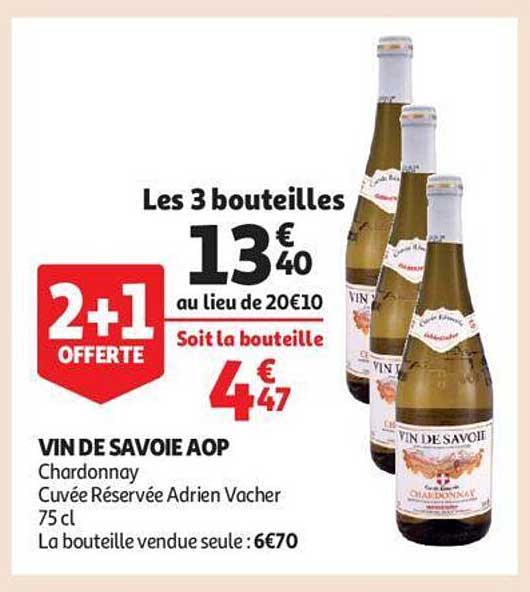 vin de savoie aop chardonnay cuvée réservée adrien vacher