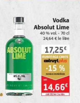 Vodka Absolut Lime