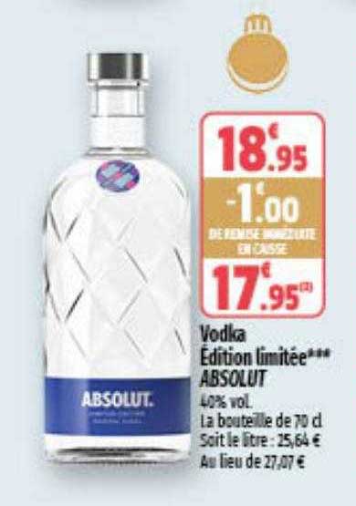 Vodka édition Limitée Absolut