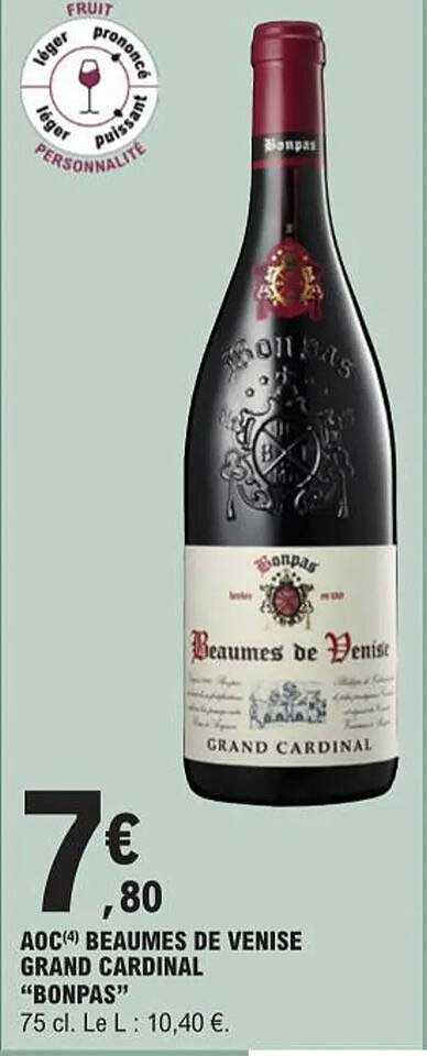 aoc beaumes de venise grand cardinal "bonpas"