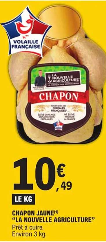 chapon jaune "la nouvelle agriculture"
