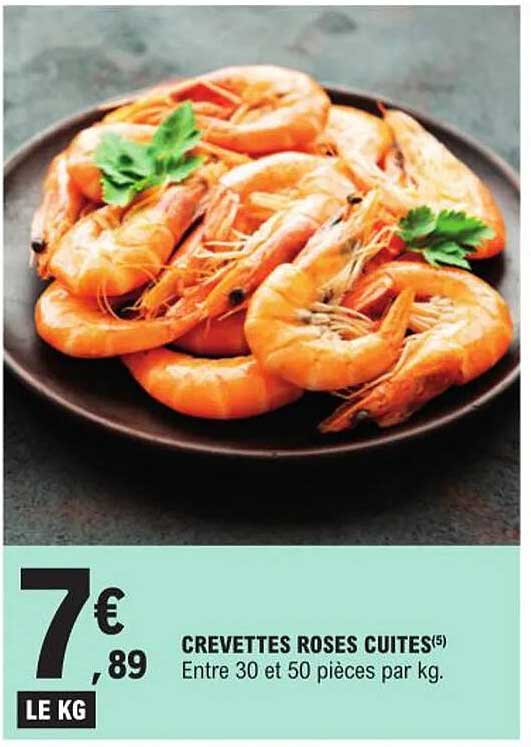 Crevettes Roses Cuites