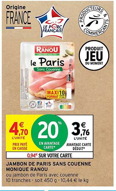 jambon de paris sans couenne monique ranou