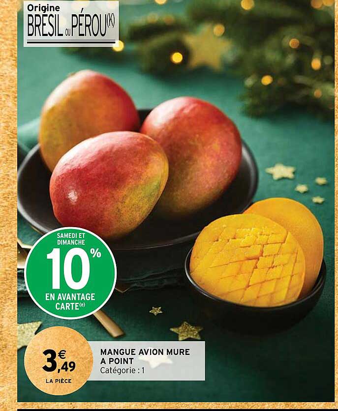 mangue avion mure à point