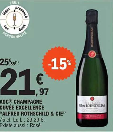aoc champagne cuvée excellence "alfred rothschild & cie"