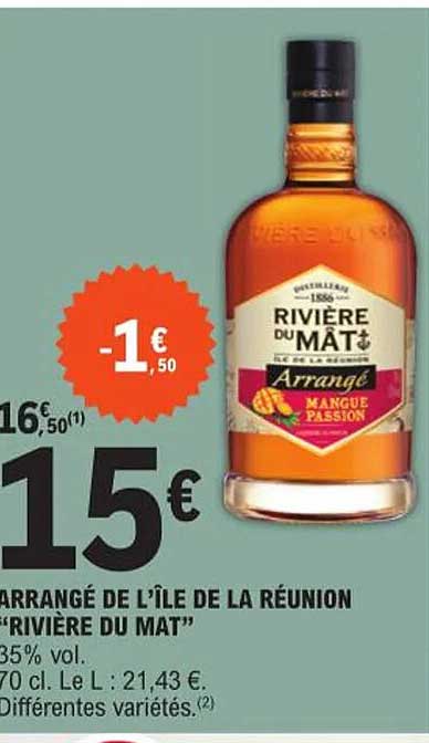 Arrangé De L'île De La Réunion "rivière Du Mat"