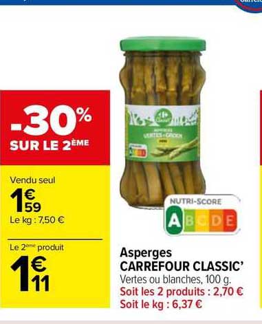 Asperges Carrefour Classic