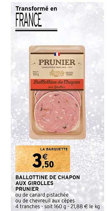 ballottine de chapon aux girolles prunier