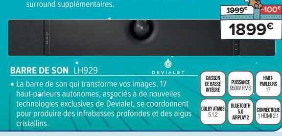 barre de son devialet