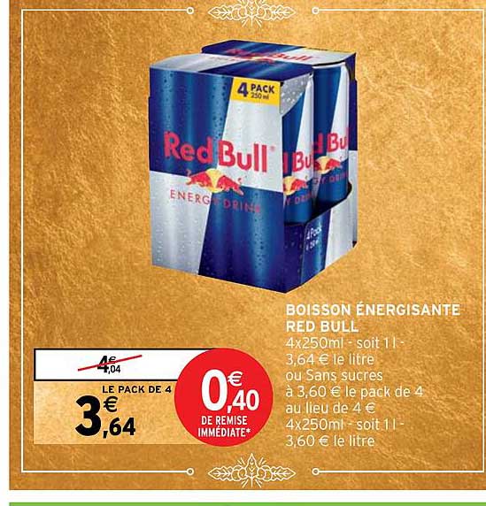 boisson énergisante red bull