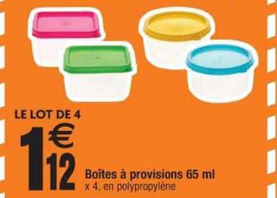 Boîtes à Provisions 65 Ml