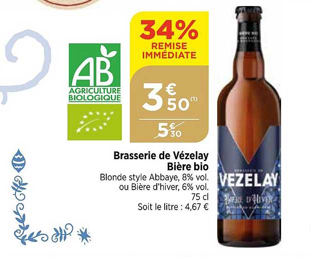 brasserie de vézelay bière bio