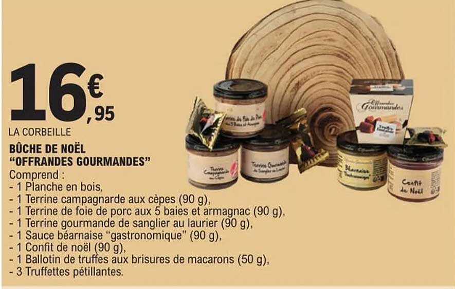 bûche de noël "offrandes gourmandes"