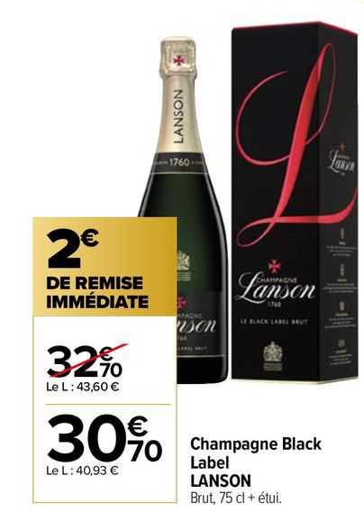 Champagne Black Label Lanson