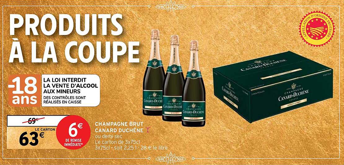 champagne brut canard duchêne