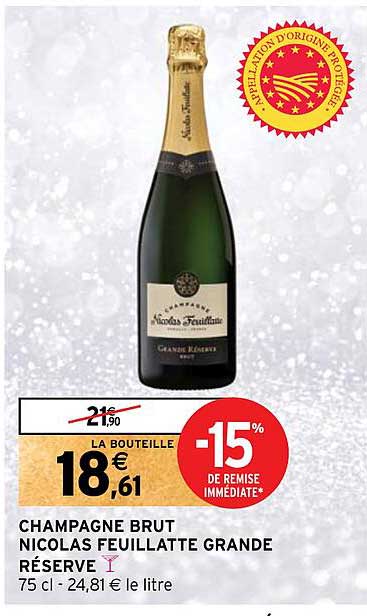 champagne brut nicolas feuillatte grande réserve